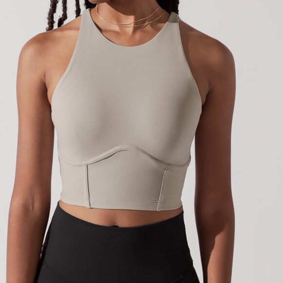 Cleo Corset Crop Bralette - Taupe - Picture 3 of 3